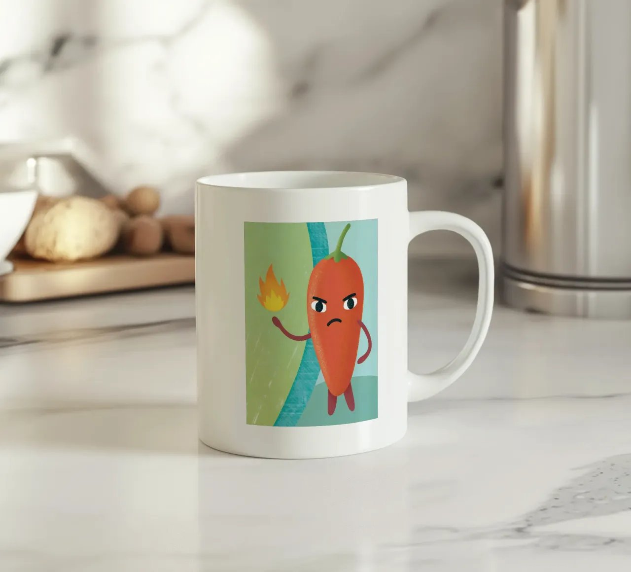 Peperoncini arrabbiati tazza in ceramica da LOYAL SHOP