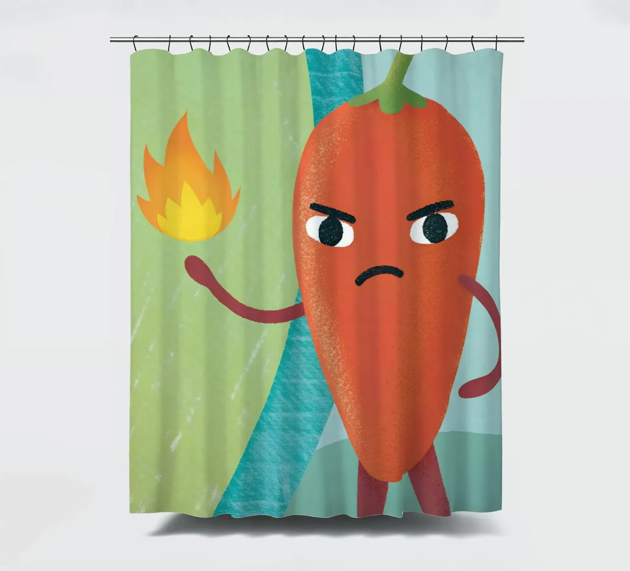 Peperoncini arrabbiati tenda da doccia da LOYAL SHOP
