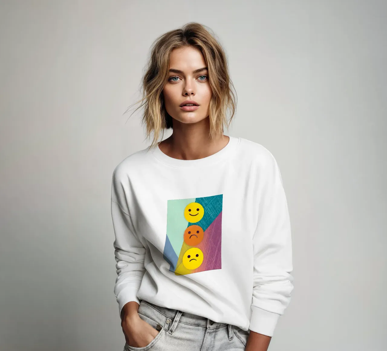 Espressioni di gioia, tristezza e delusione felpa da LOYAL SHOP