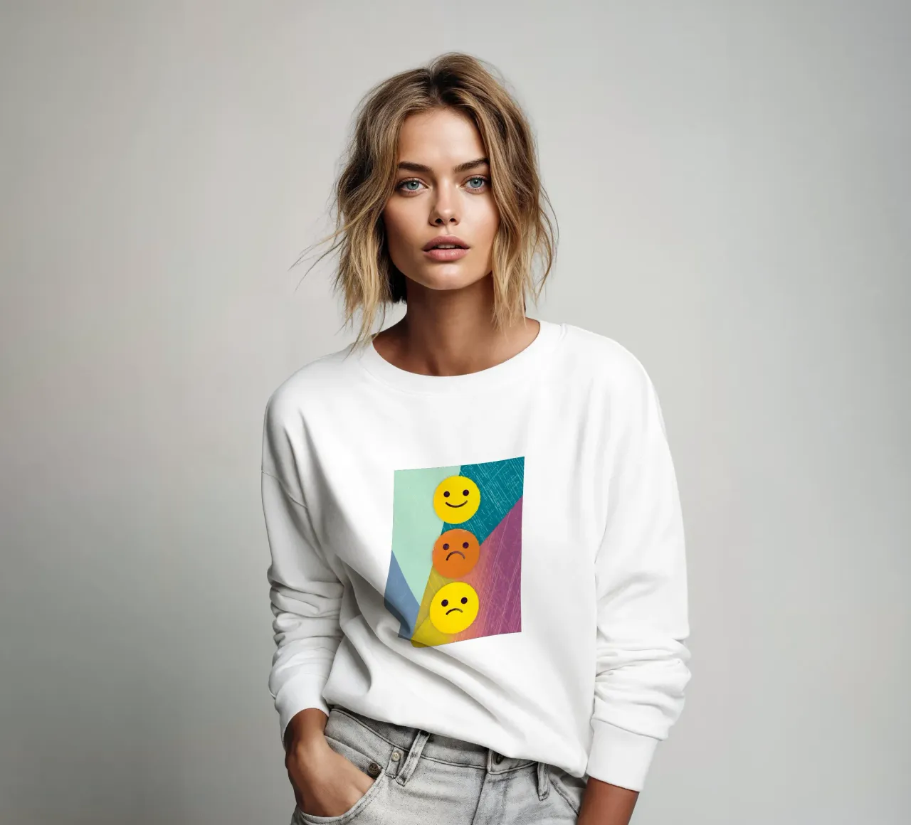 Espressioni di gioia, tristezza e delusione felpa da LOYAL SHOP