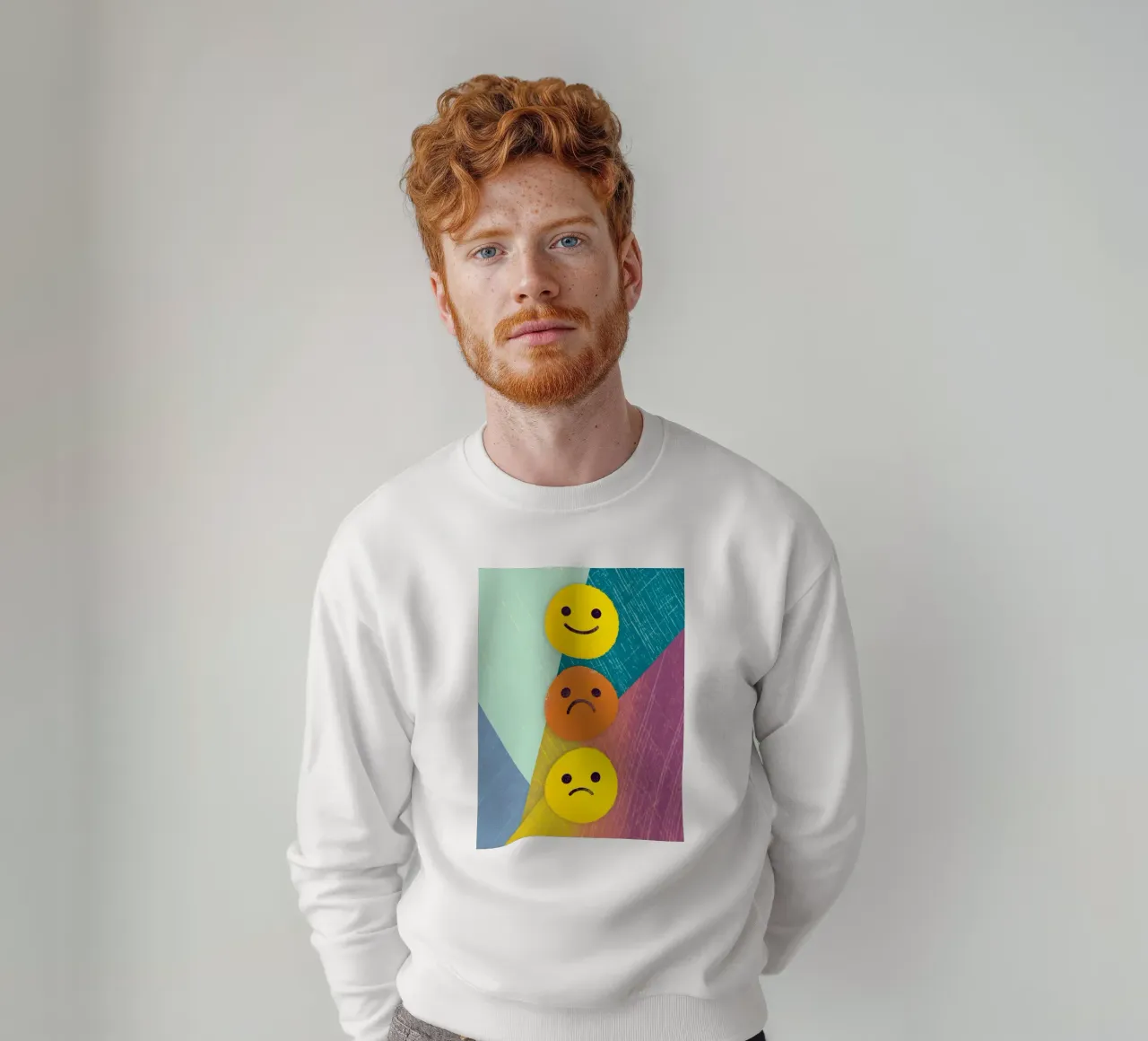 Espressioni di gioia, tristezza e delusione felpa da LOYAL SHOP