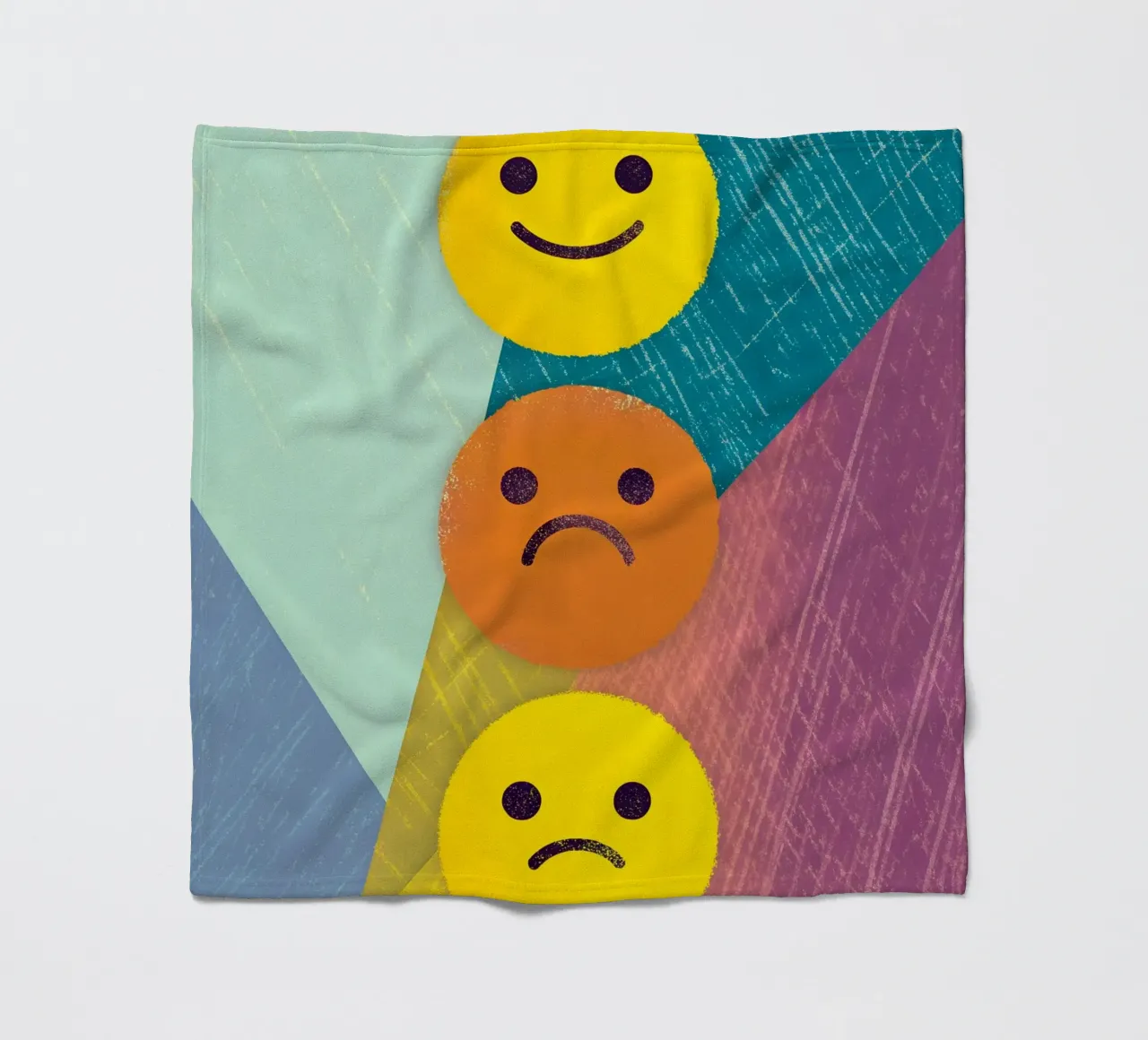 Espressioni di gioia, tristezza e delusione coperta in pile da LOYAL SHOP