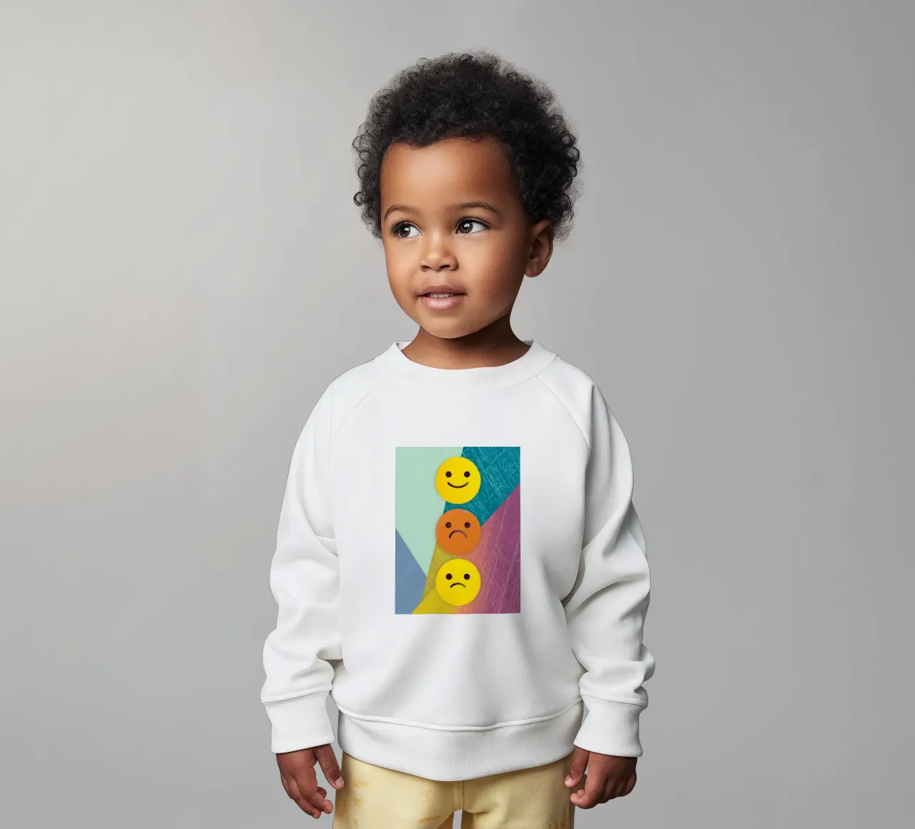 Ausdrücke der Freude, Traurigkeit und Enttäuschung Baby Sweatshirt von LOYAL SHOP