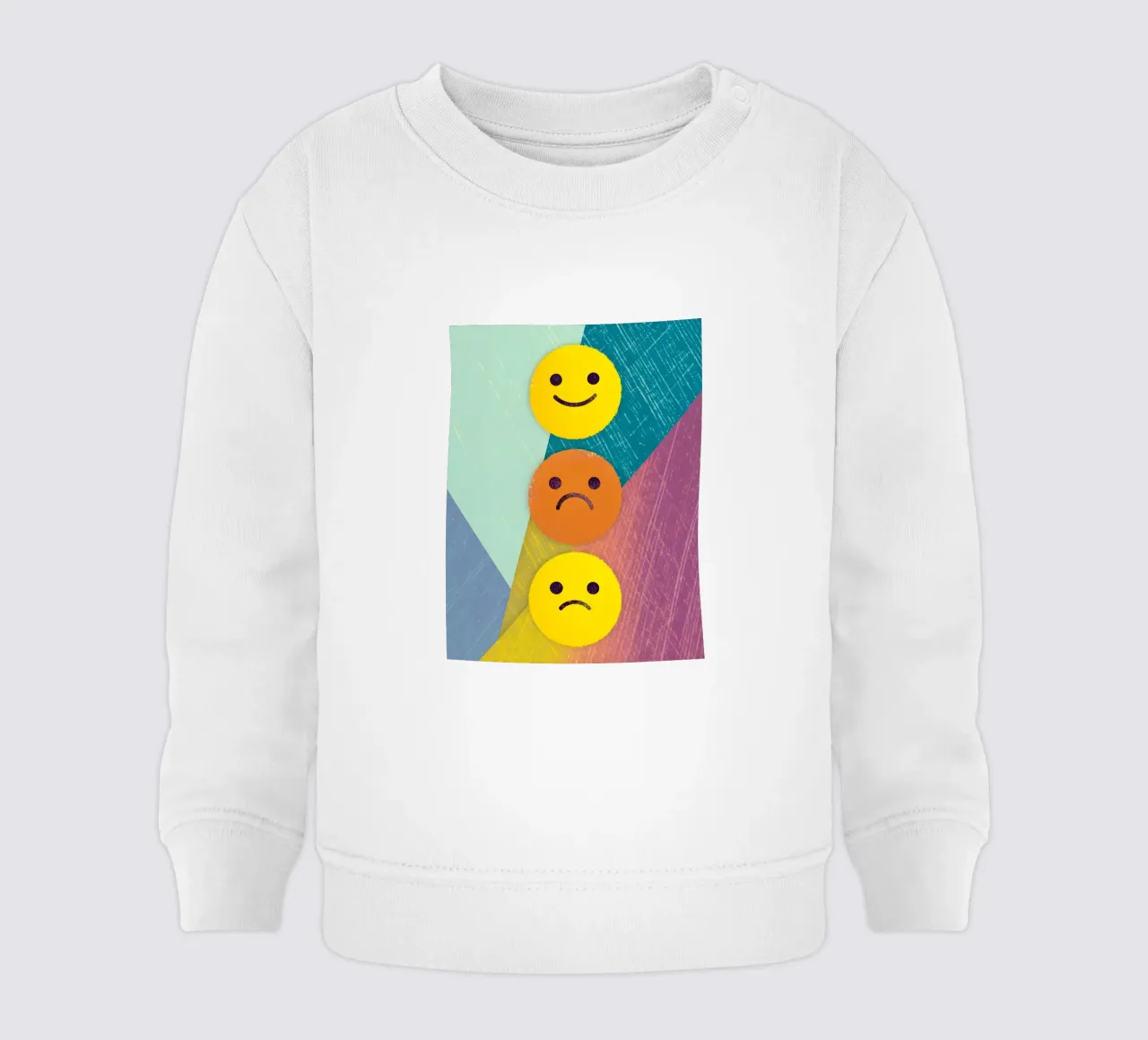 Ausdrücke der Freude, Traurigkeit und Enttäuschung Baby Sweatshirt von LOYAL SHOP