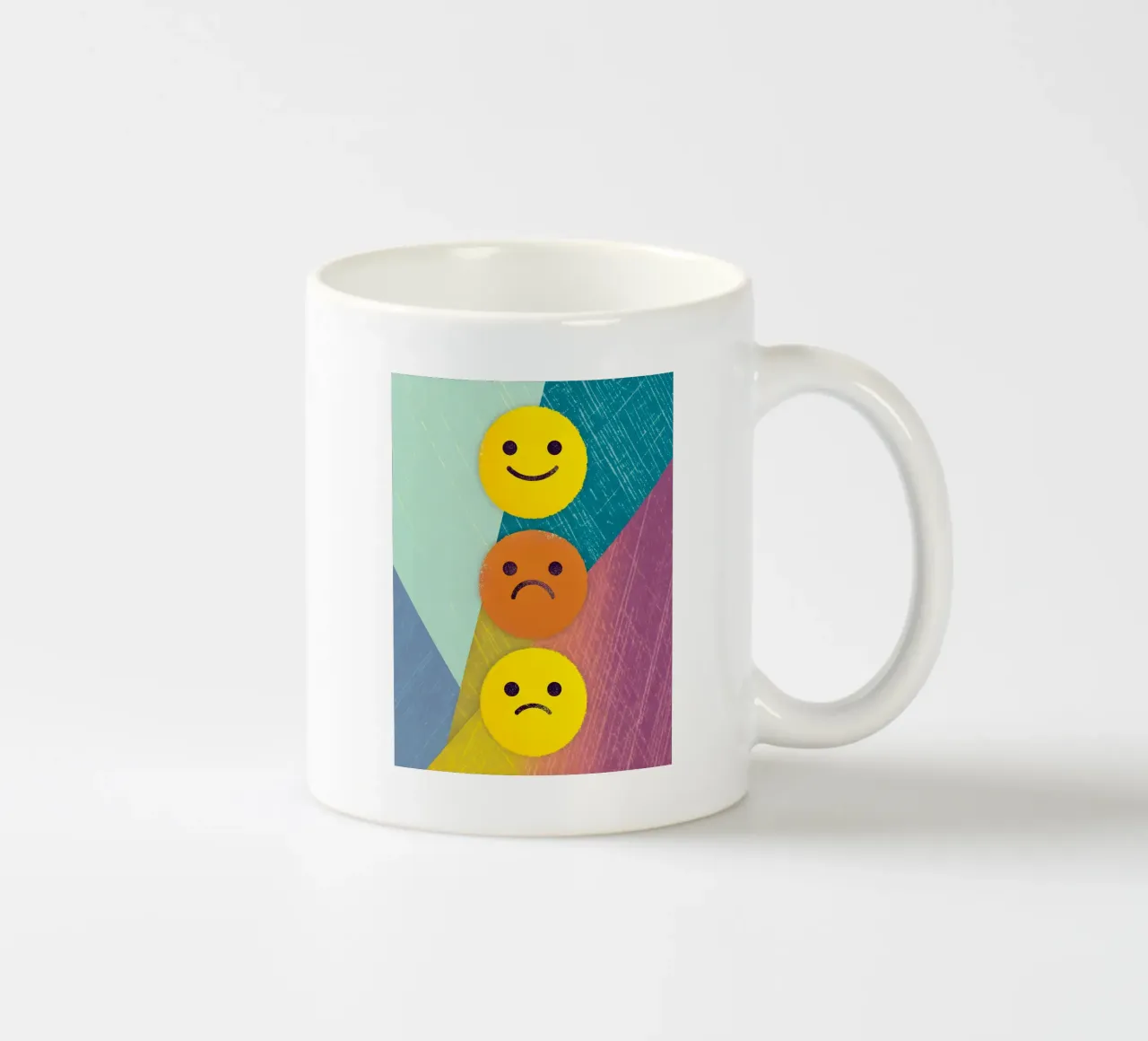 Espressioni di gioia, tristezza e delusione tazza in ceramica da LOYAL SHOP