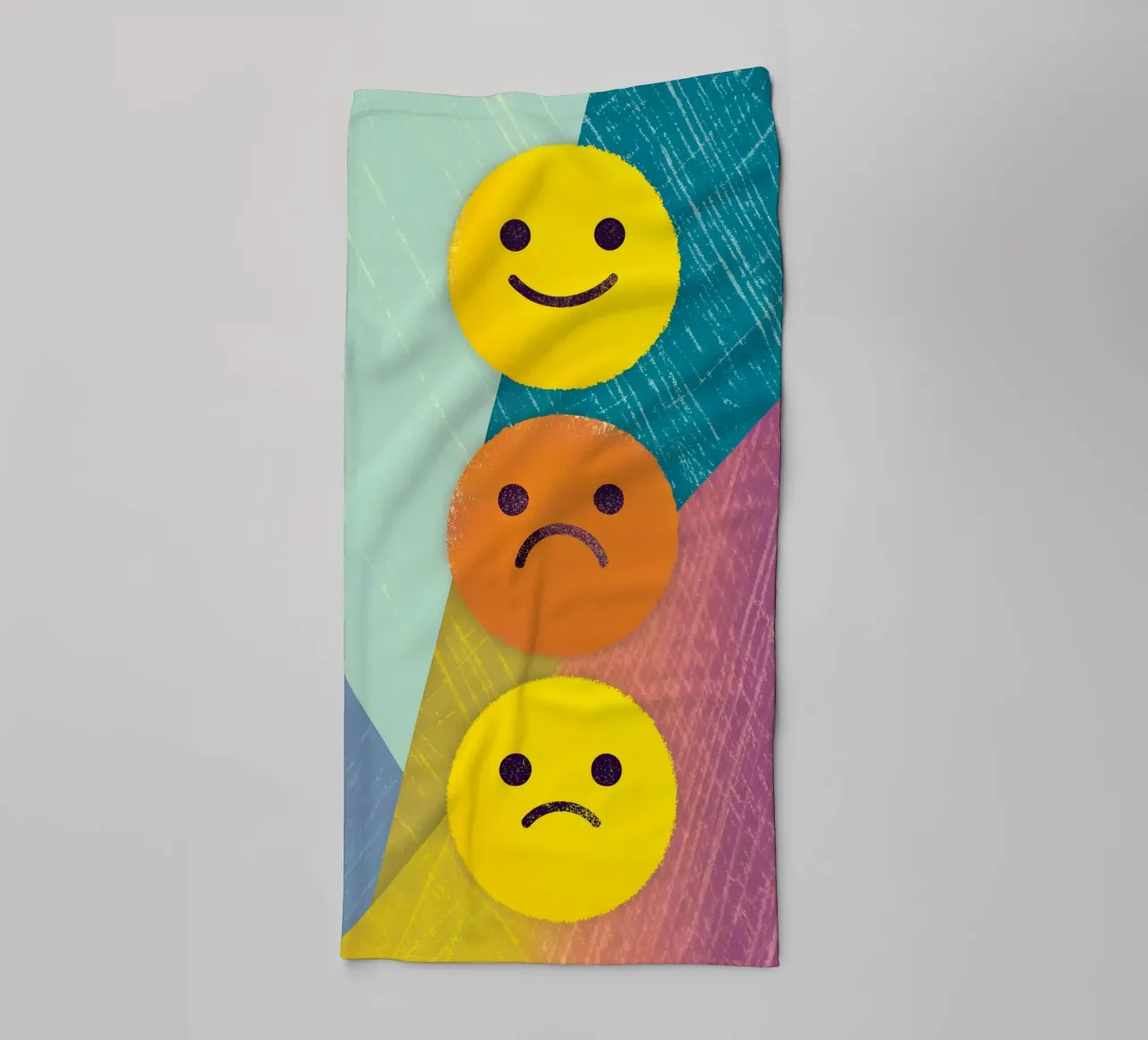Expressions of joy, sadness and disappointment towel by LOYAL SHOP