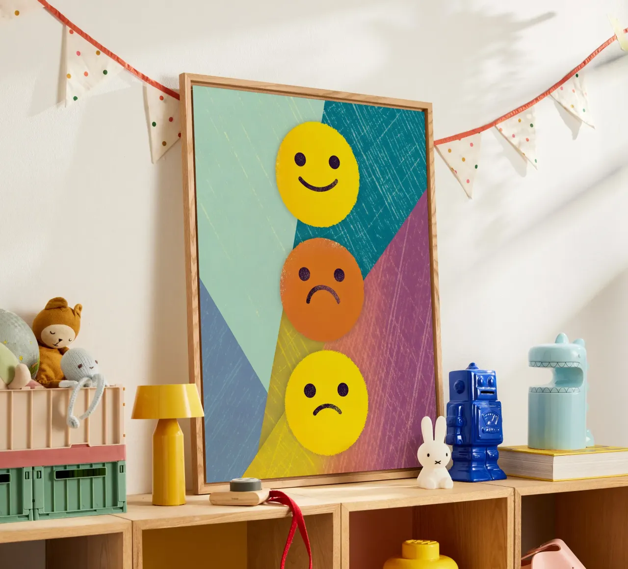 Espressioni di gioia, tristezza e delusione plexiglass da LOYAL SHOP