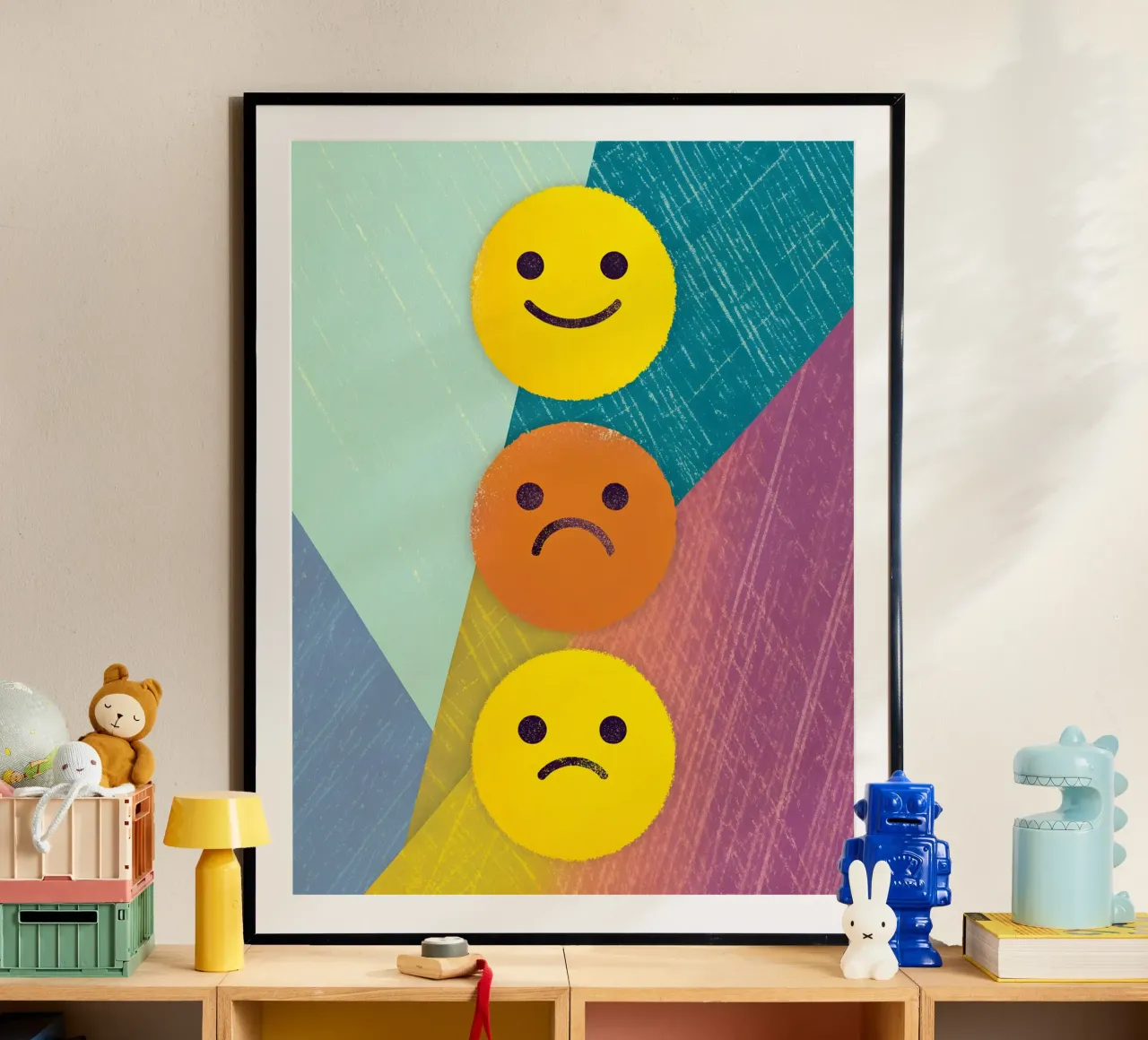 Espressioni di gioia, tristezza e delusione poster da LOYAL SHOP