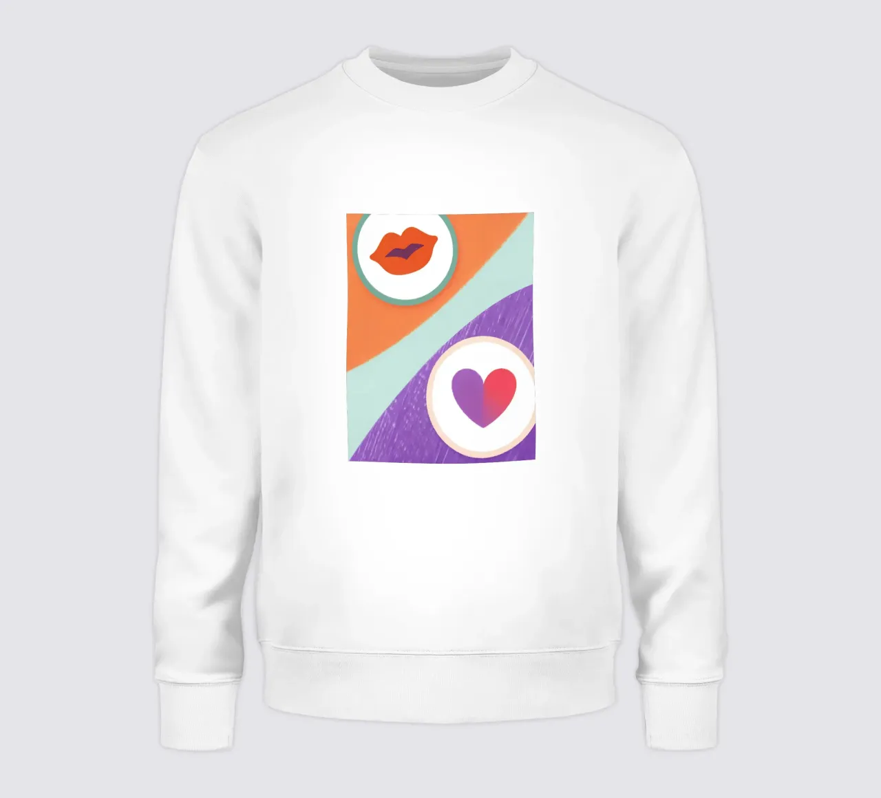Icona Labbra Dolci e Cuore felpa da LOYAL SHOP