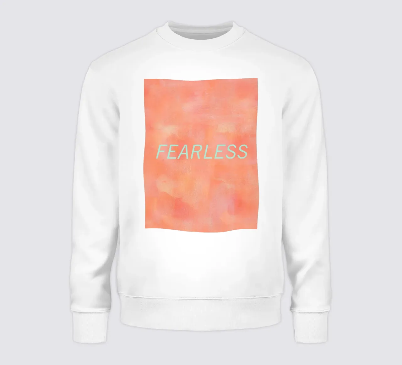 FEARLESS Orange Abstract Print sudadera de FABOArt