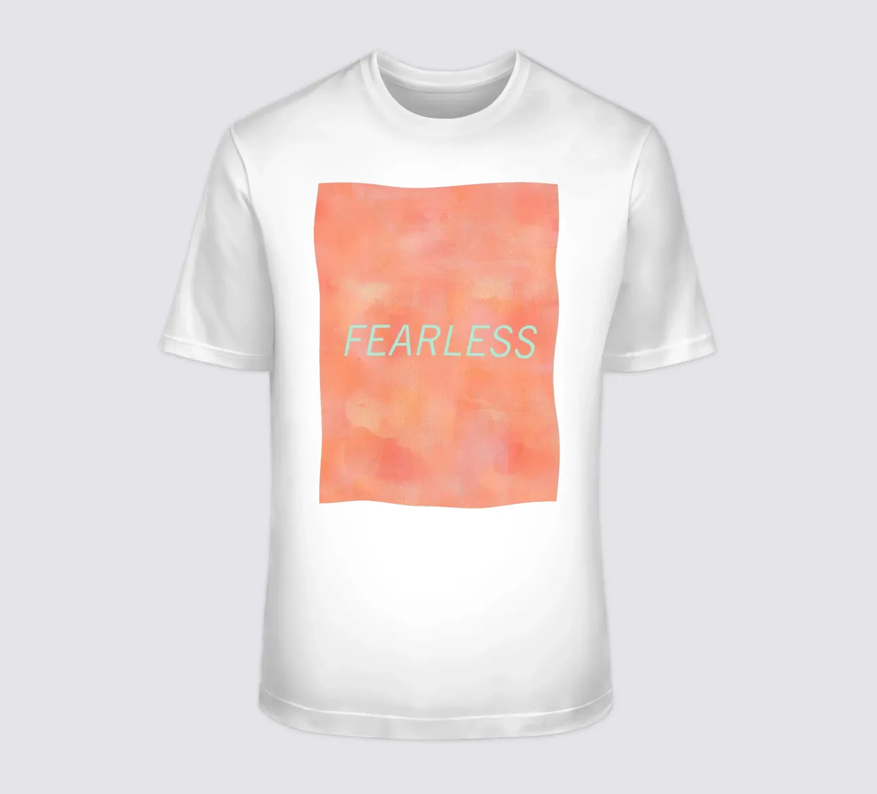 FEARLESS Orange Abstract Print camiseta de FABOArt