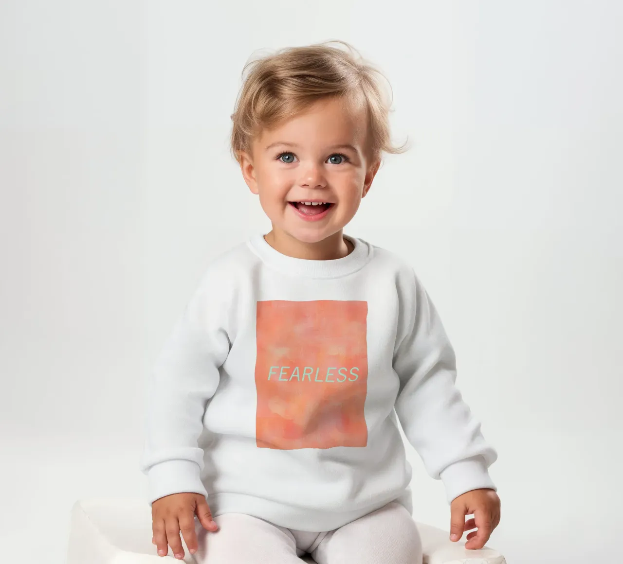 FEARLESS Orange Abstract Print felpa neonato da FABOArt