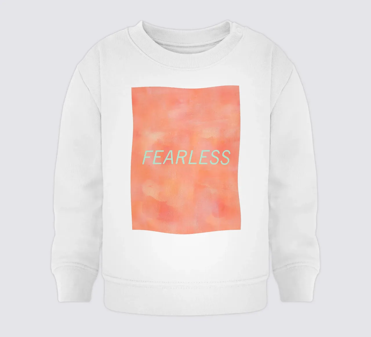FEARLESS Orange Abstract Print felpa neonato da FABOArt
