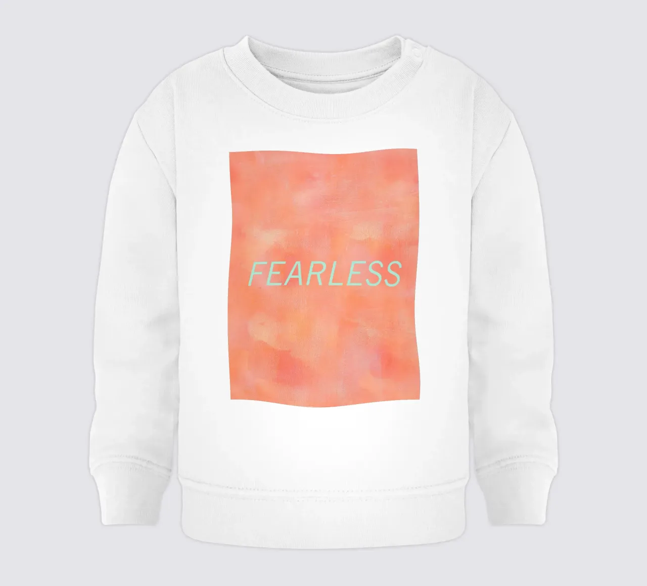 FEARLESS Orange Abstract Print felpa neonato da FABOArt