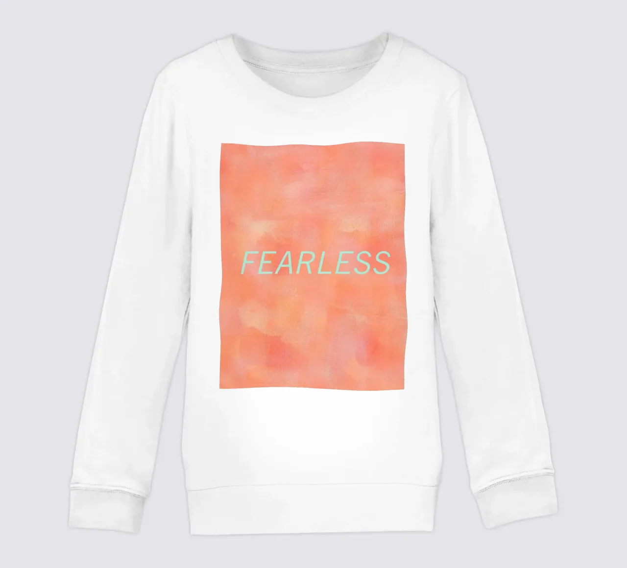 FEARLESS Orange Abstract Print sudadera para niño de FABOArt