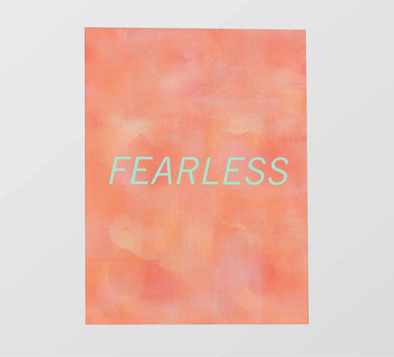 FEARLESS Orange Abstract Print lámina retroiluminada de FABOArt