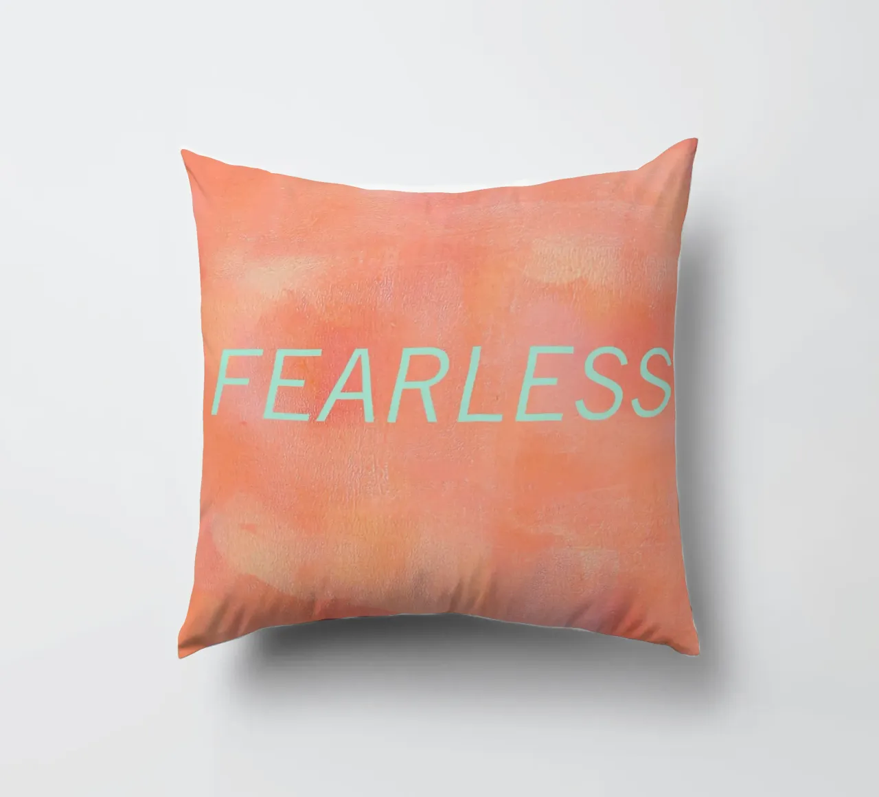 FEARLESS Orange Abstract Print cuscino da FABOArt