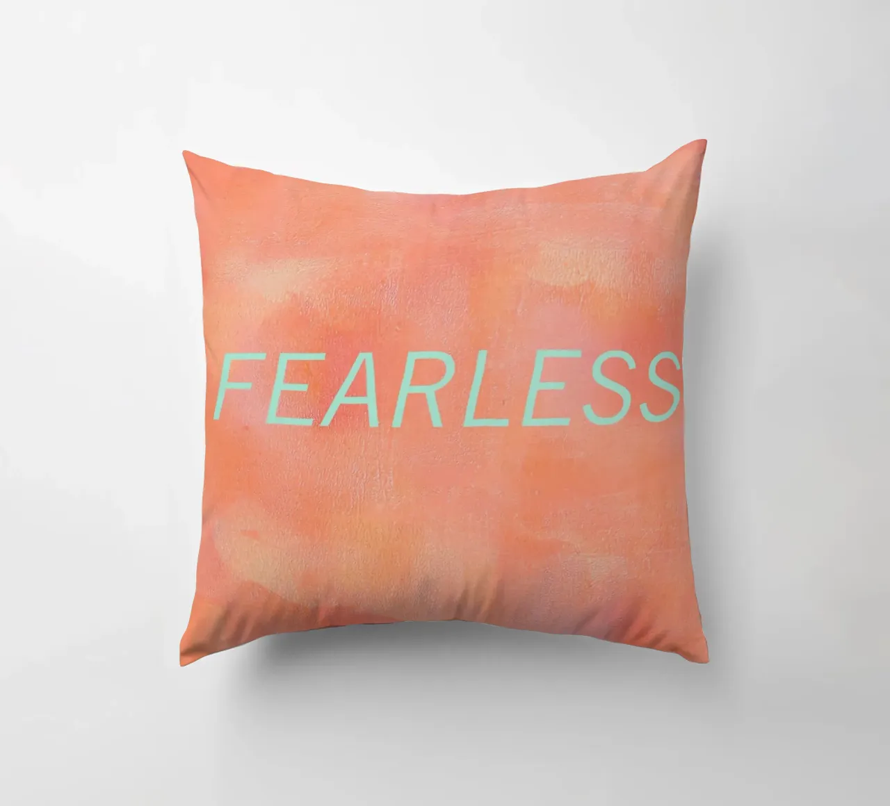 FEARLESS Orange Abstract Print cuscino da FABOArt