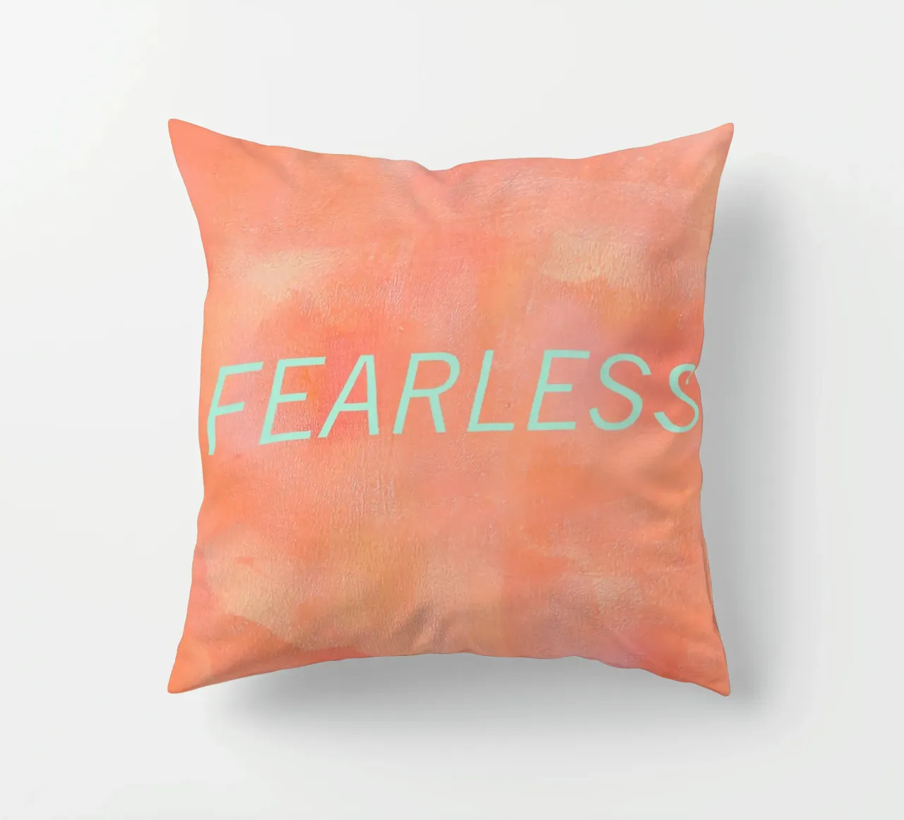 FEARLESS Orange Abstract Print cuscino da FABOArt