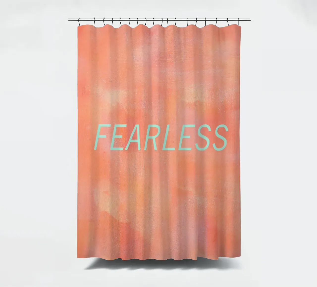 FEARLESS Orange Abstract Print Duschvorhang von FABOArt