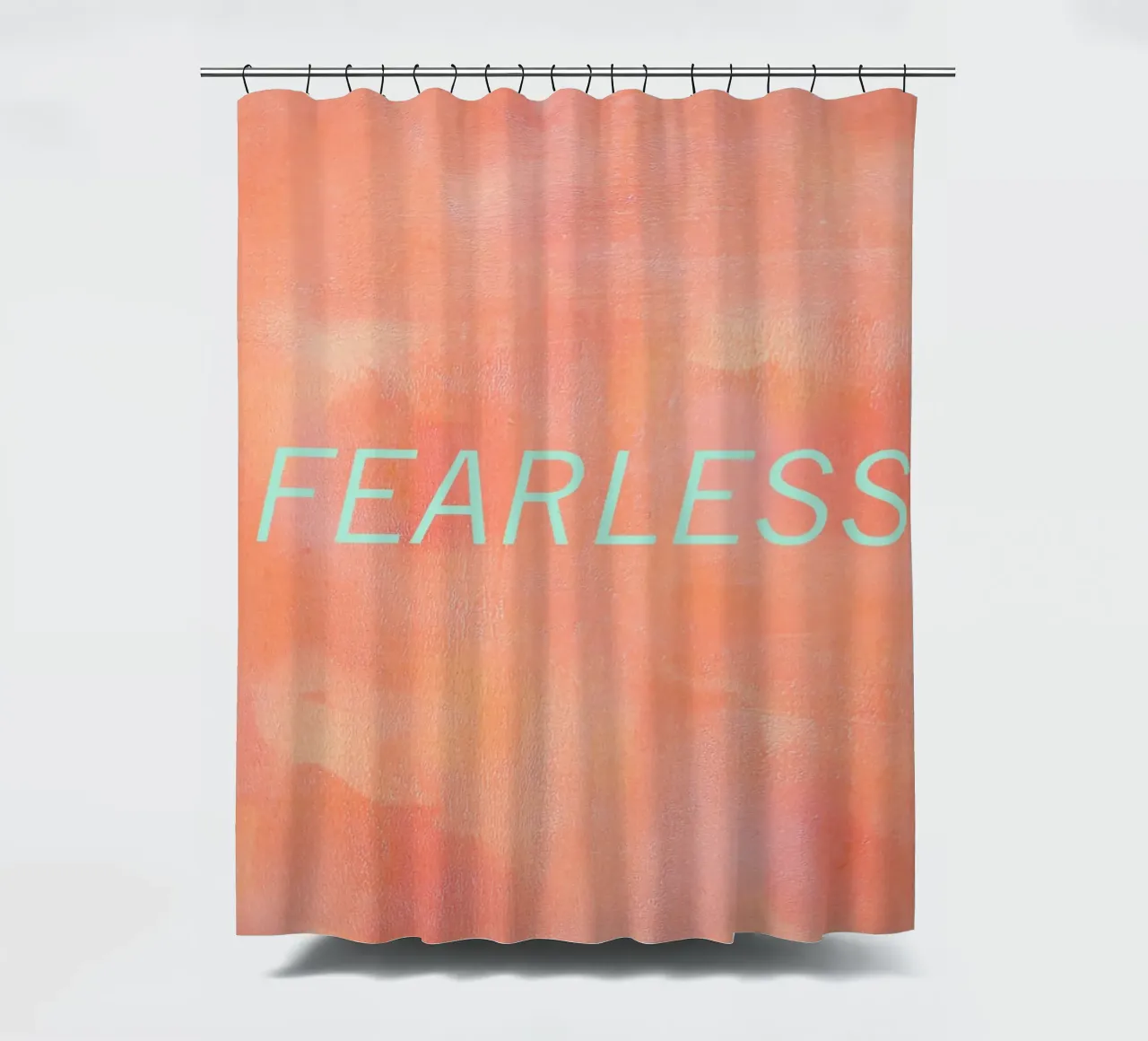 FEARLESS Orange Abstract Print Duschvorhang von FABOArt