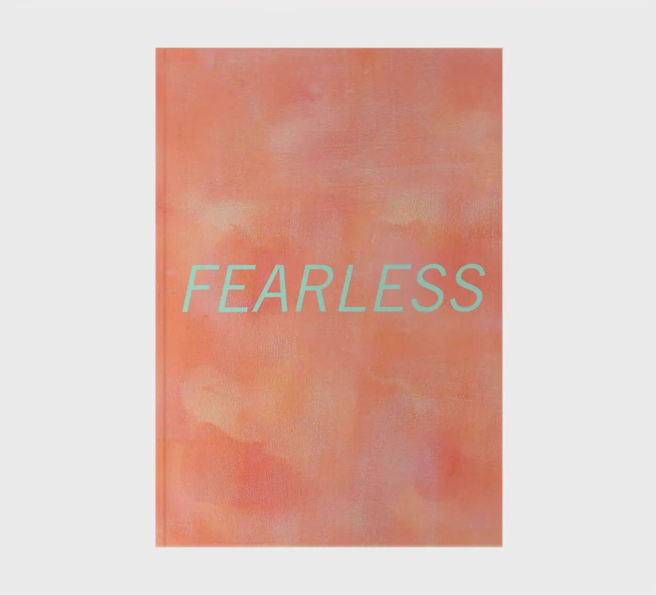 FEARLESS Orange Abstract Print notebook by FABOArt