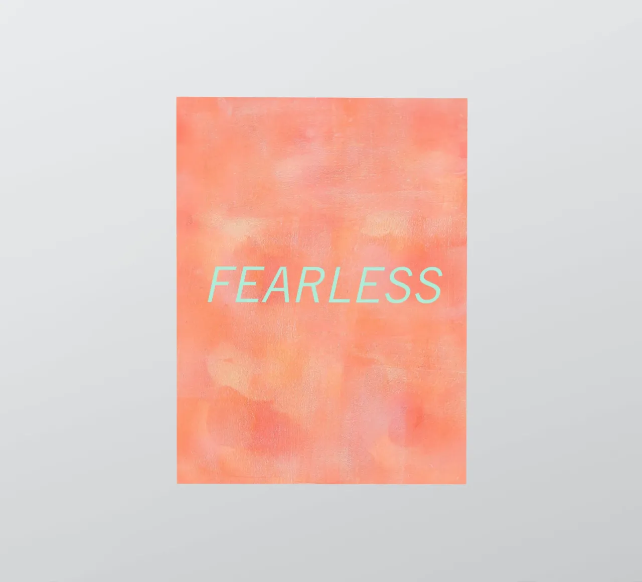 FEARLESS Orange Abstract Print adesivo da FABOArt