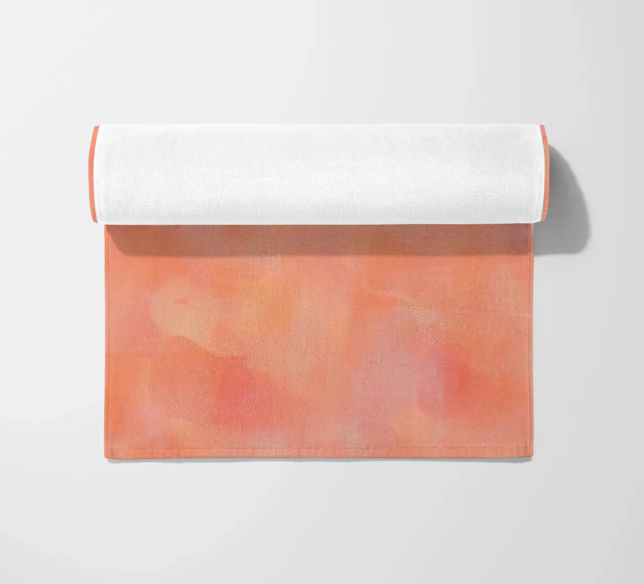 FEARLESS Orange Abstract Print strandhanddoek van FABOArt
