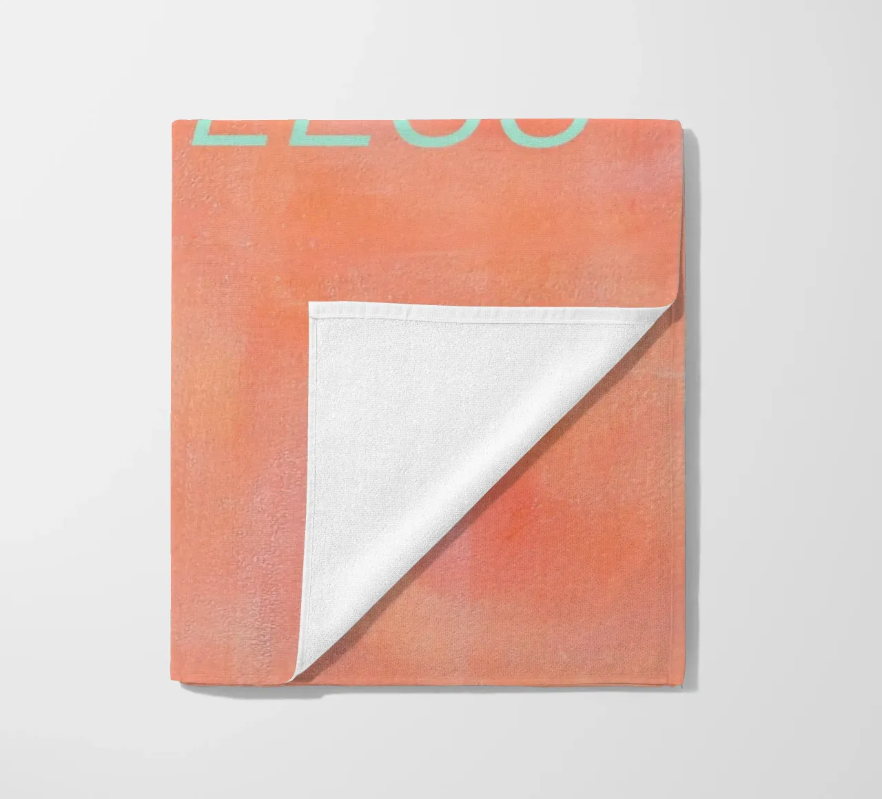 FEARLESS Orange Abstract Print strandhanddoek van FABOArt