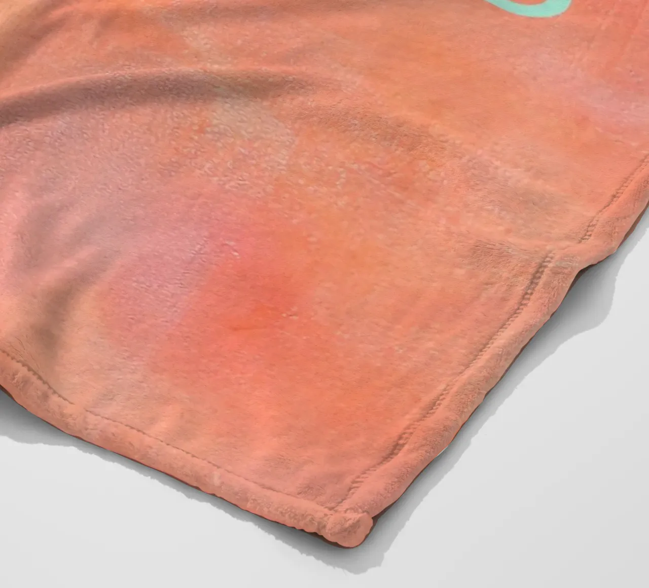 FEARLESS Orange Abstract Print Fleecedecke von FABOArt