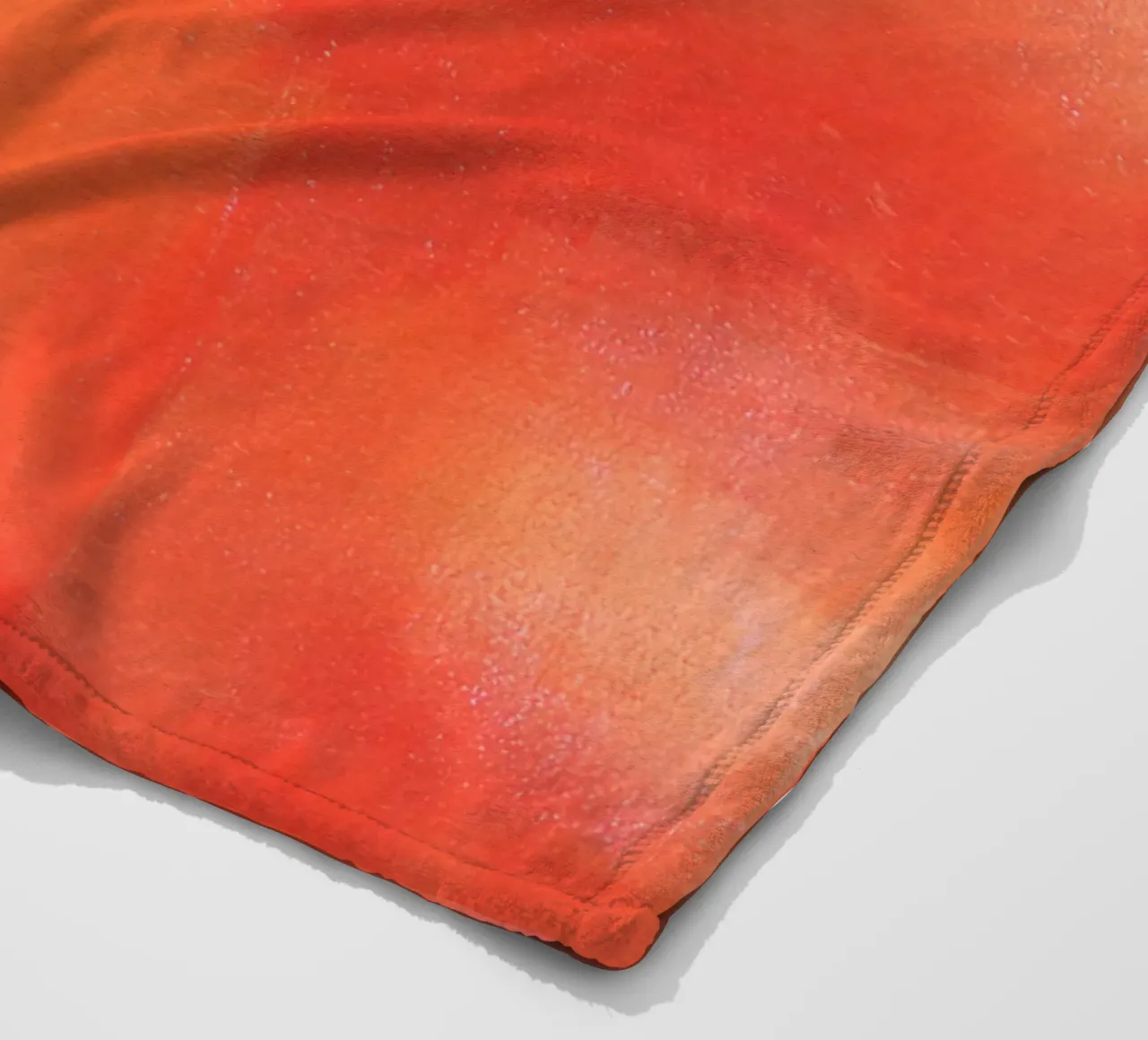 FEARLESS Orange Abstract Print - Orange Text fleece blanket by FABOArt