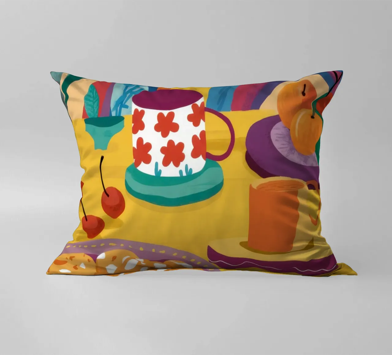 Tea Party arcobaleno cuscino da Solace Light