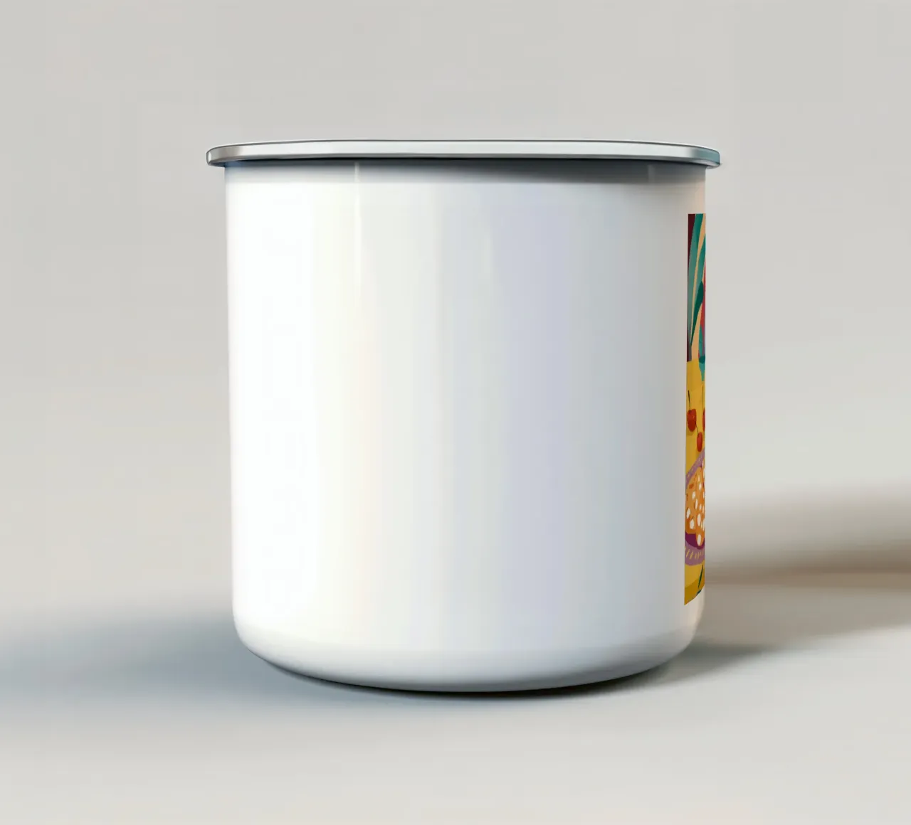 Tea Party arcobaleno tazza in smalto da Solace Light