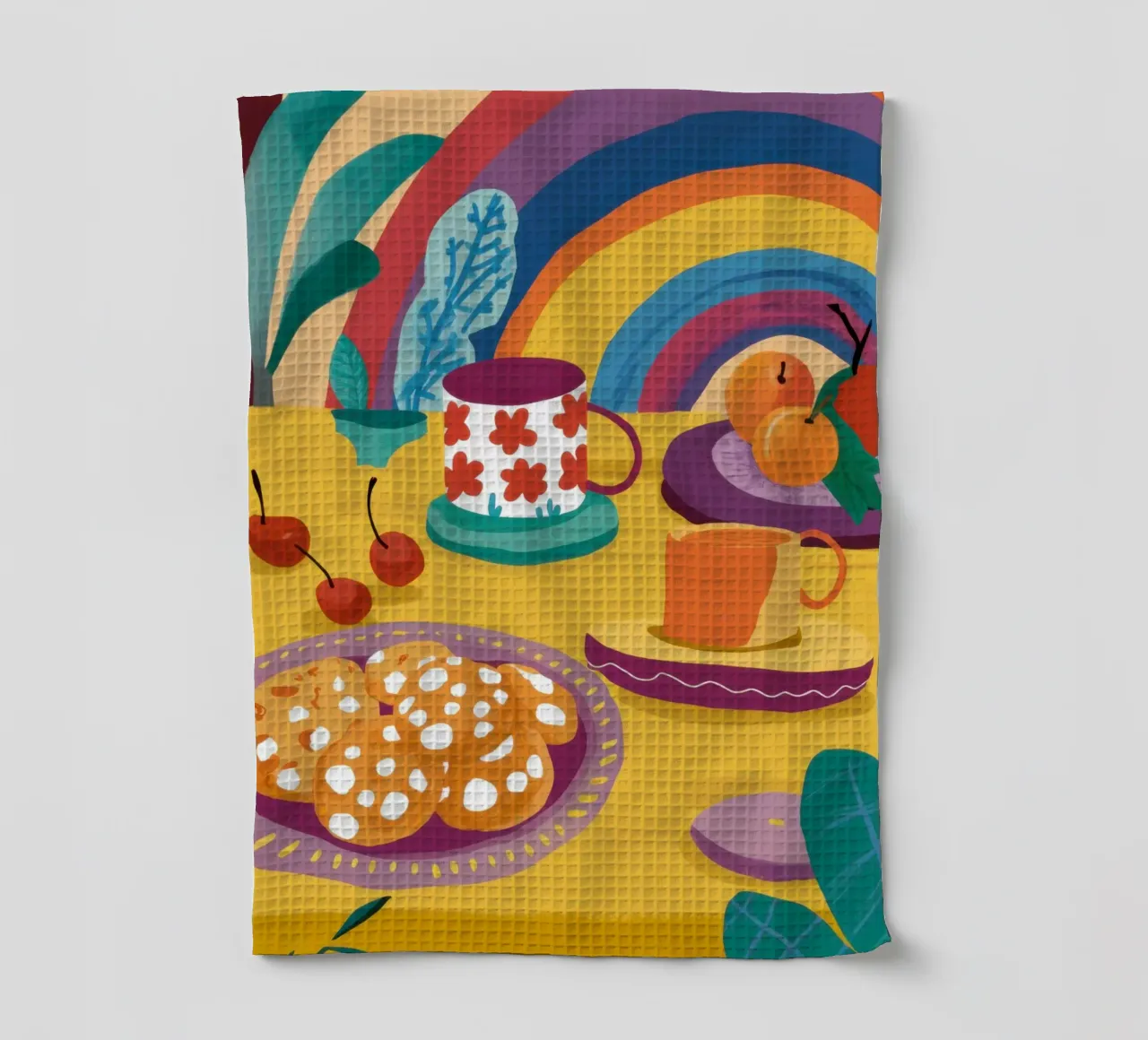 Tea Party arcobaleno canovaccio da cucina da Solace Light