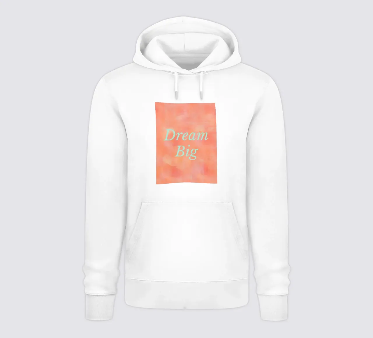 Dream Big Orange Abstract Print felpa con cappuccio da FABOArt