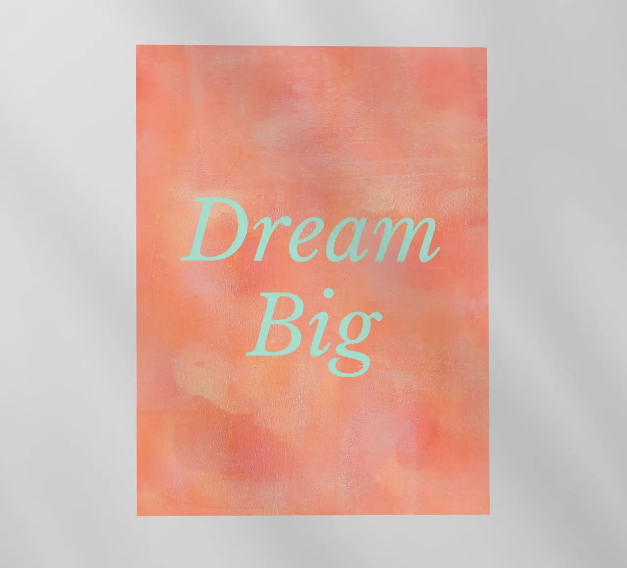 Dream Big Orange Abstract Print pellicola backlit da FABOArt