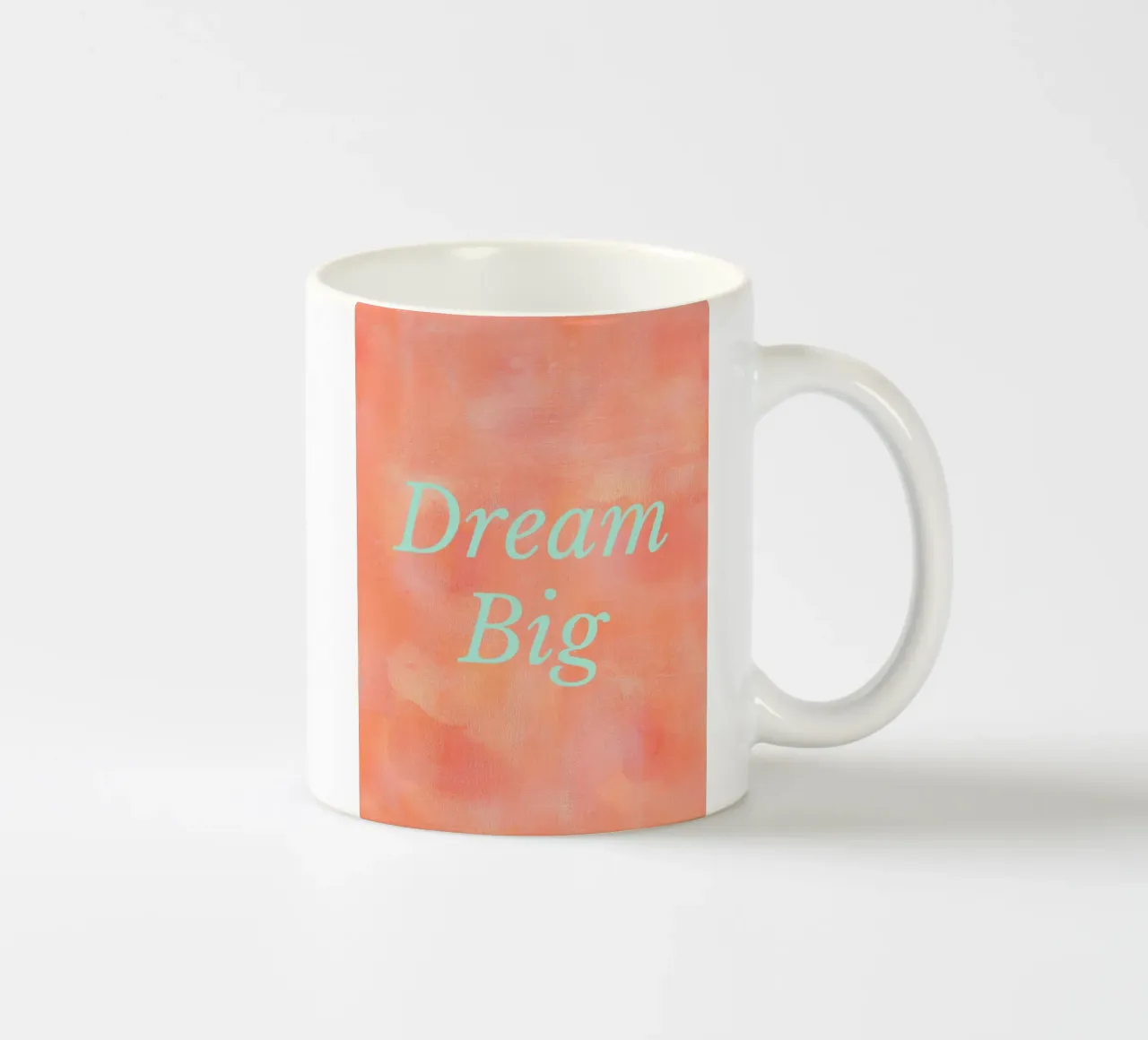 Dream Big Orange Abstract Print tazza in ceramica da FABOArt