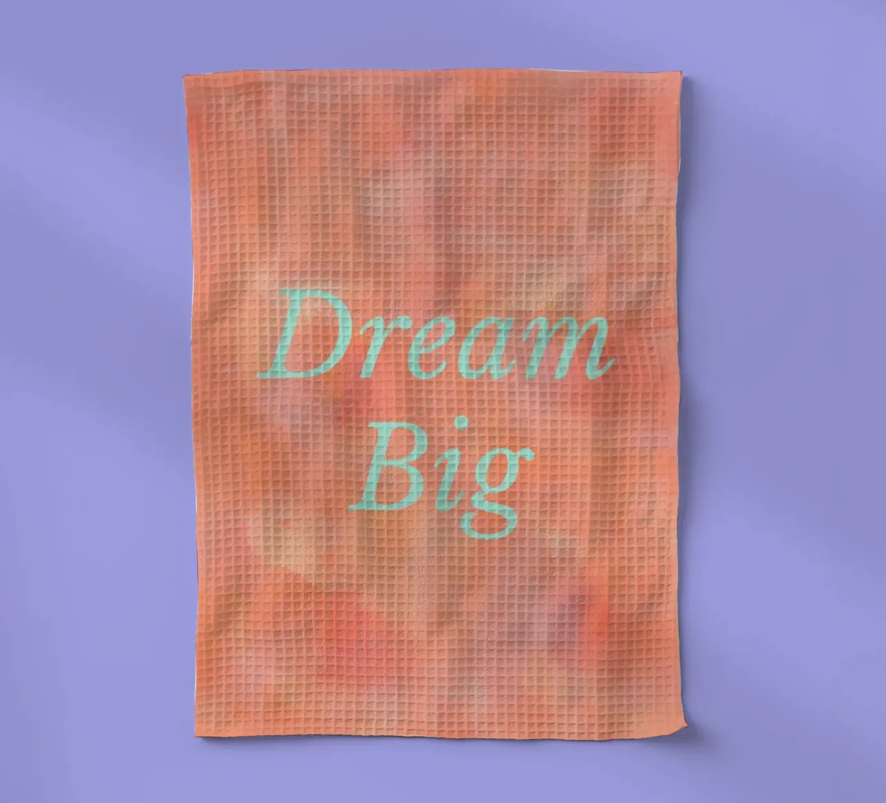 Dream Big Orange Abstract Print canovaccio da cucina da FABOArt