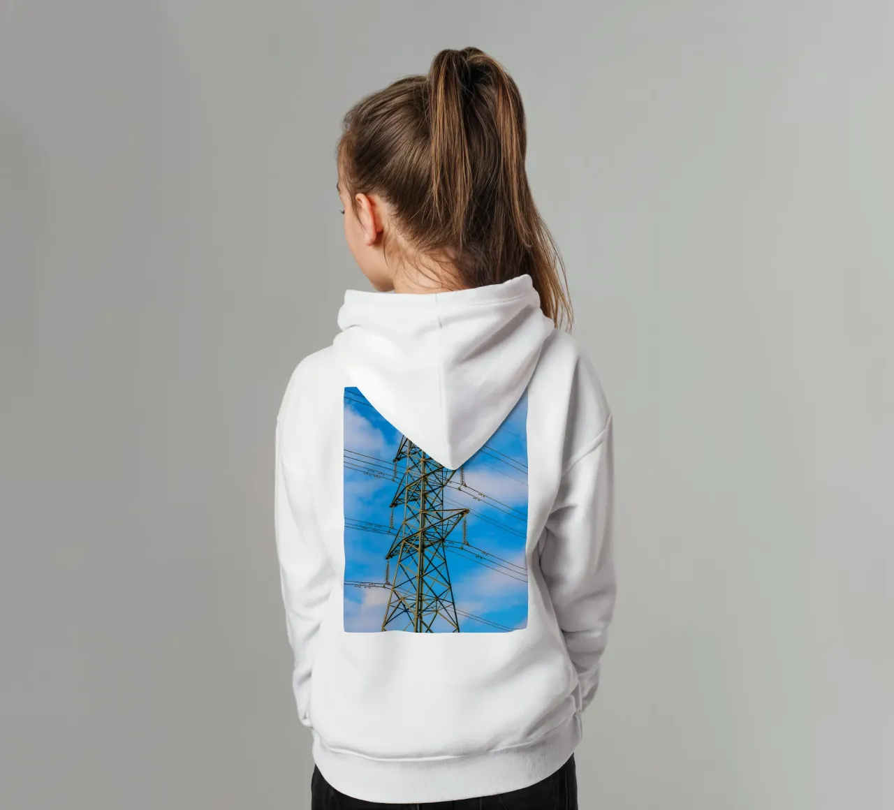 traliccio delle linee elettriche felpa bambino con cappuccio da tamarind
