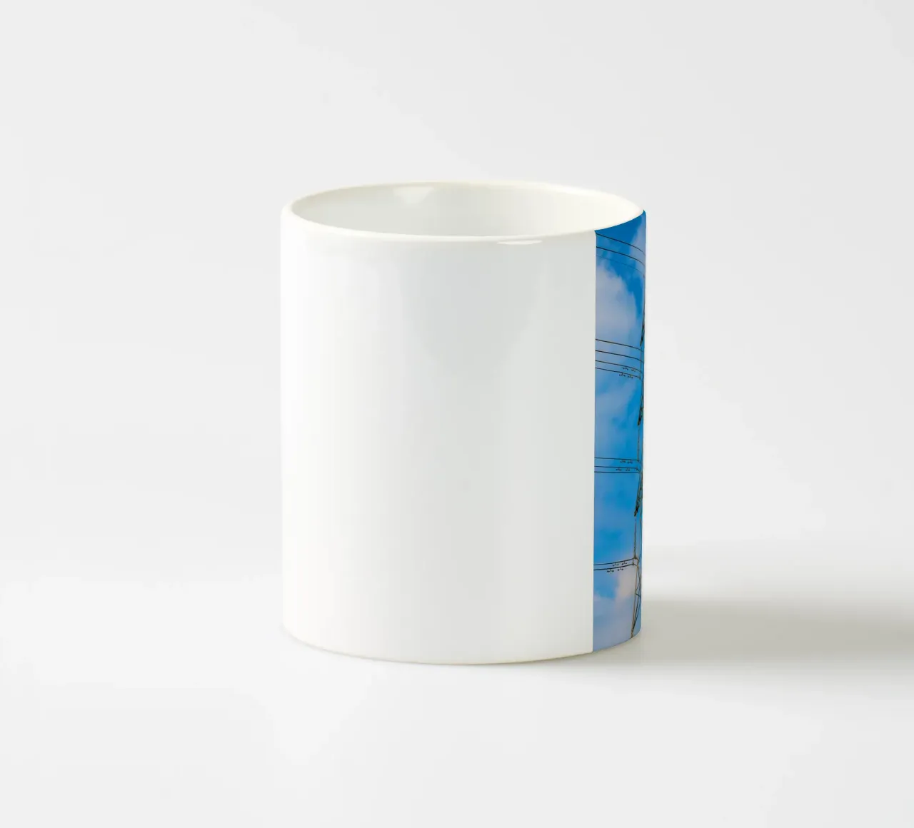 traliccio delle linee elettriche tazza in ceramica da tamarind