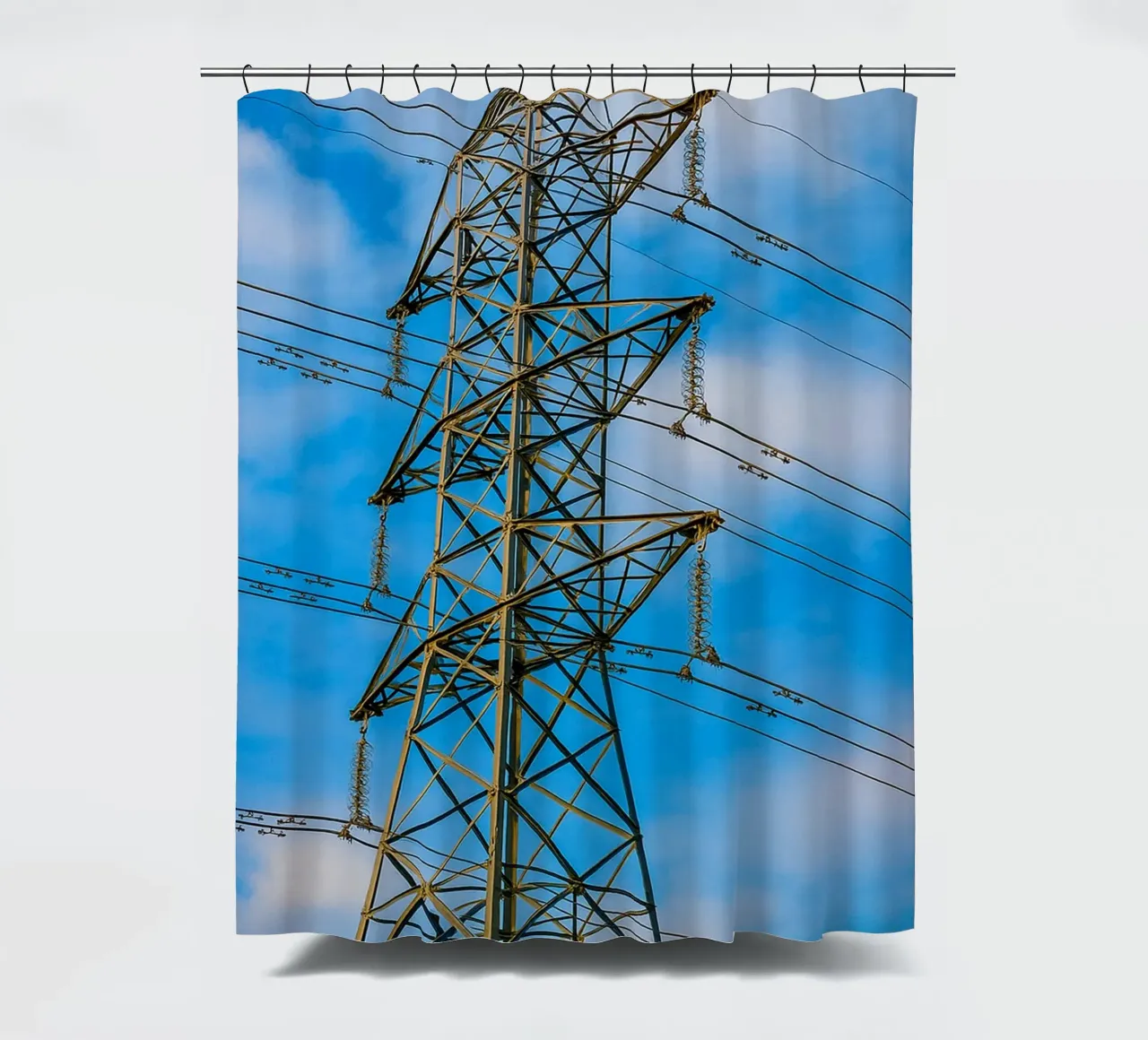 traliccio delle linee elettriche tenda da doccia da tamarind