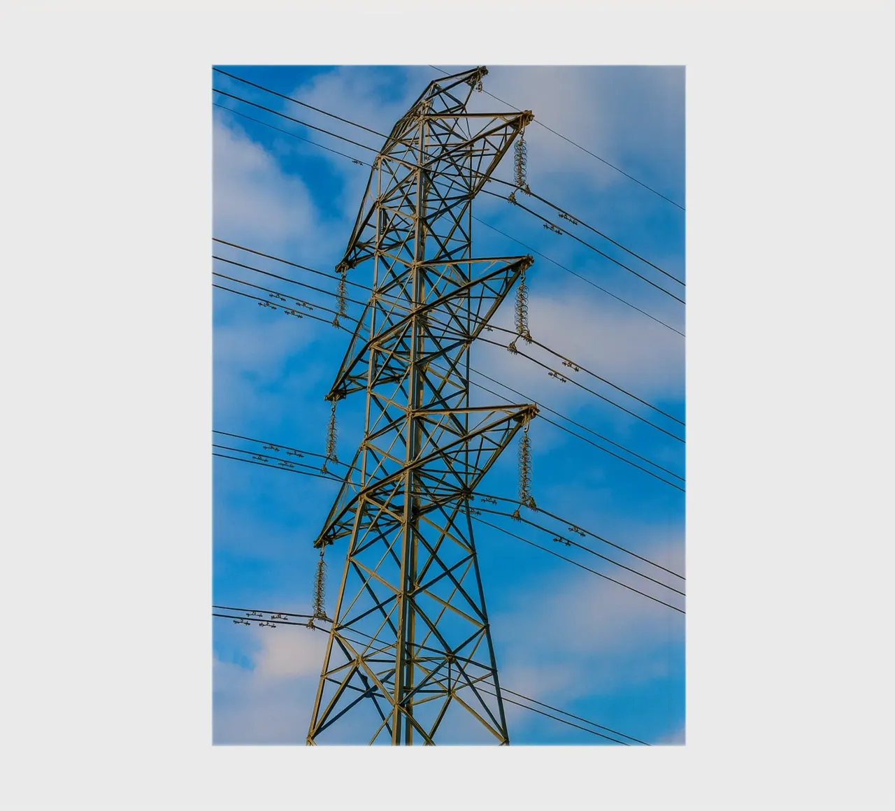 power tower lines pylon notebook by tamarind