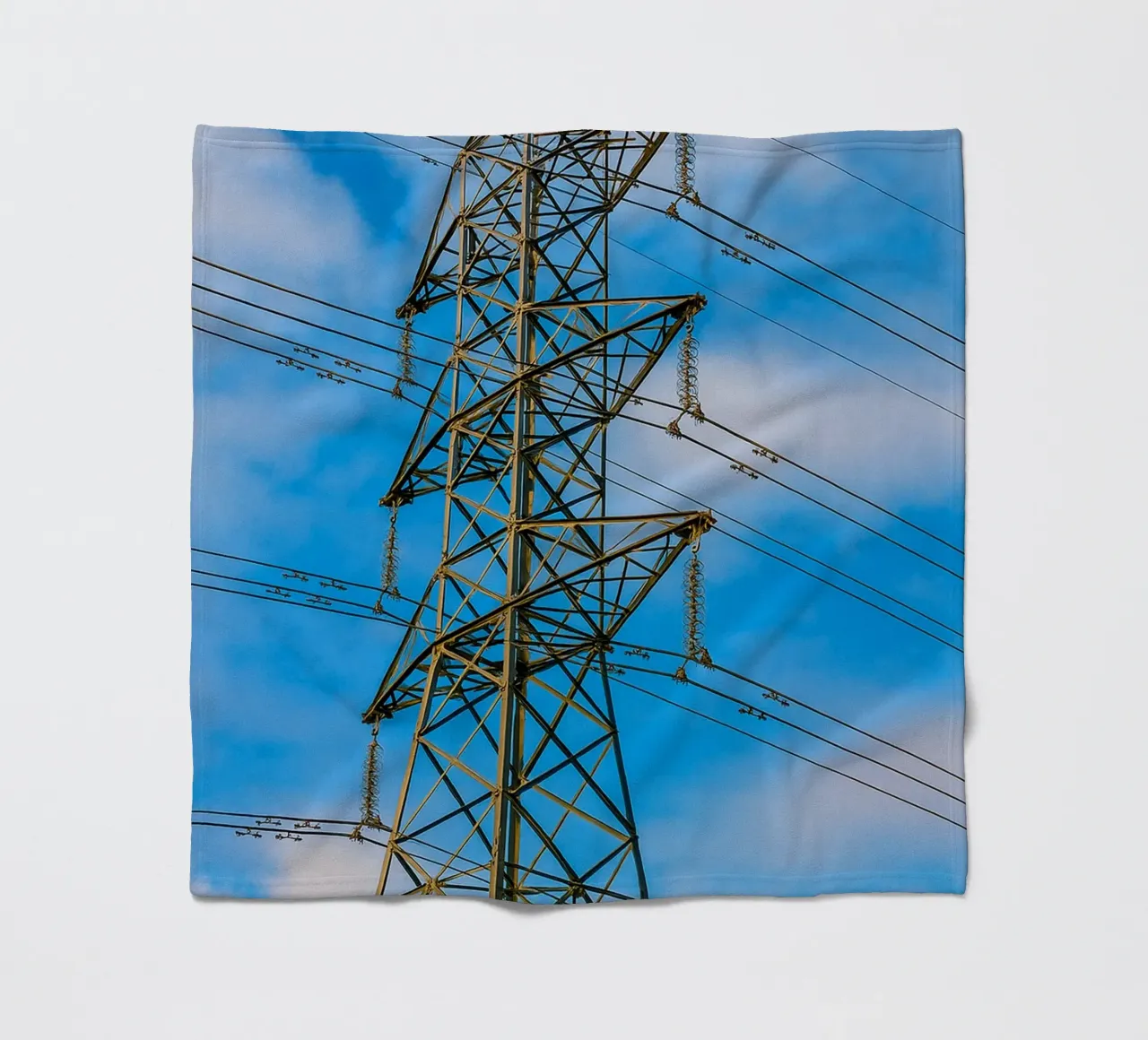traliccio delle linee elettriche coperta in pile da tamarind