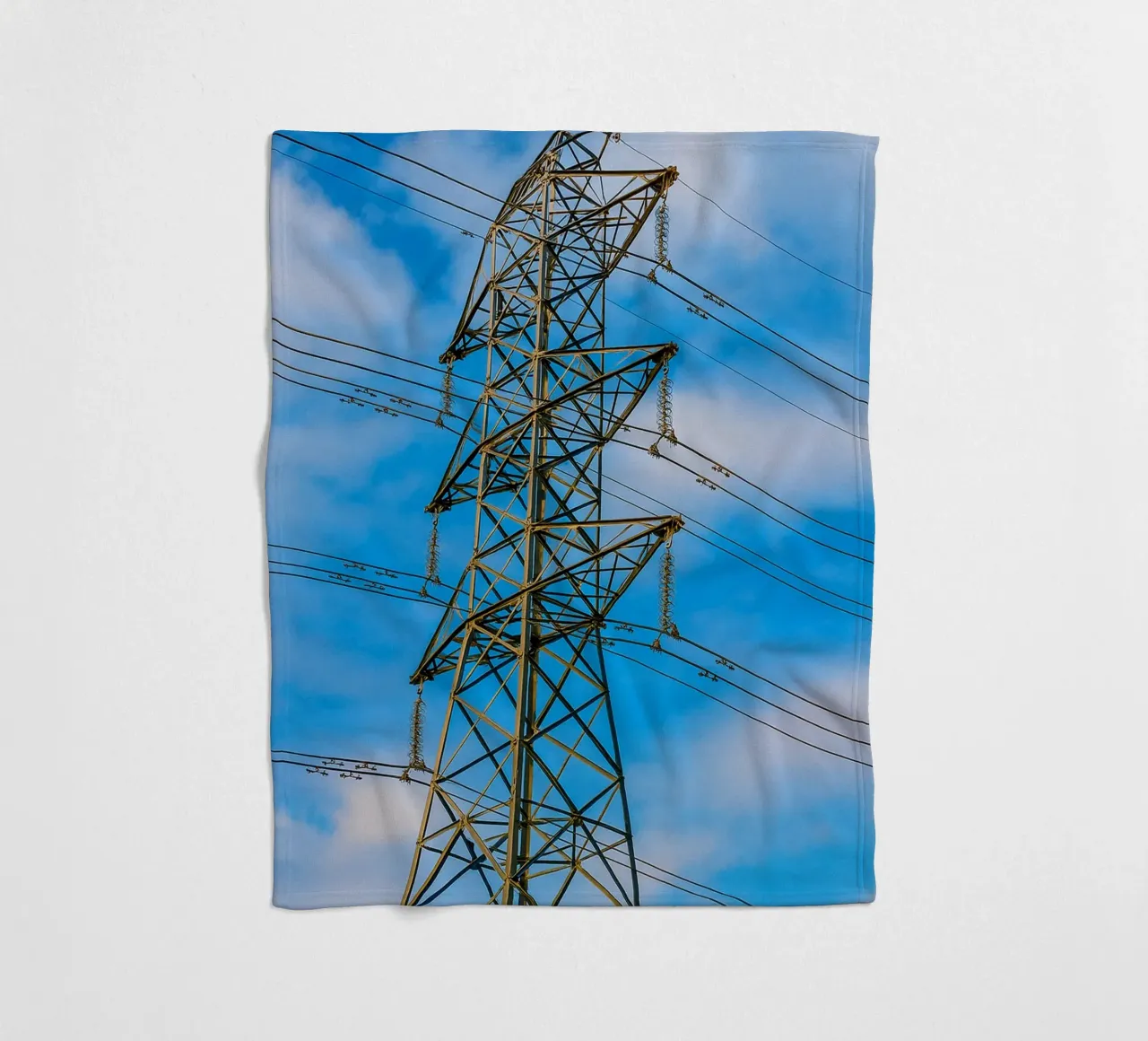 traliccio delle linee elettriche coperta in pile da tamarind
