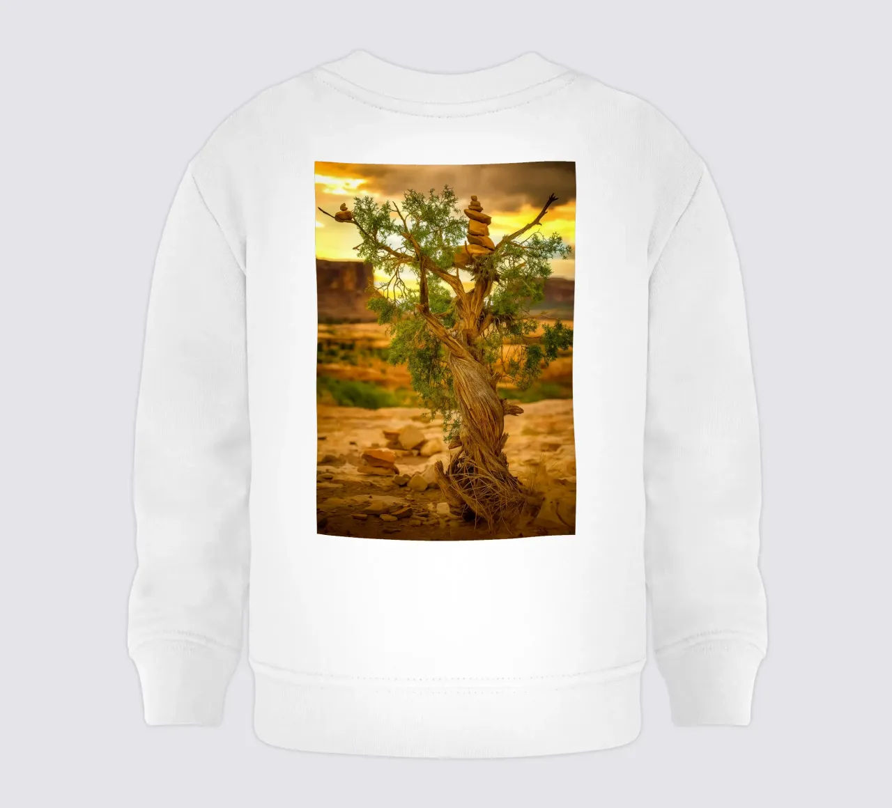 roccia in equilibrio sull'albero felpa neonato da tamarind