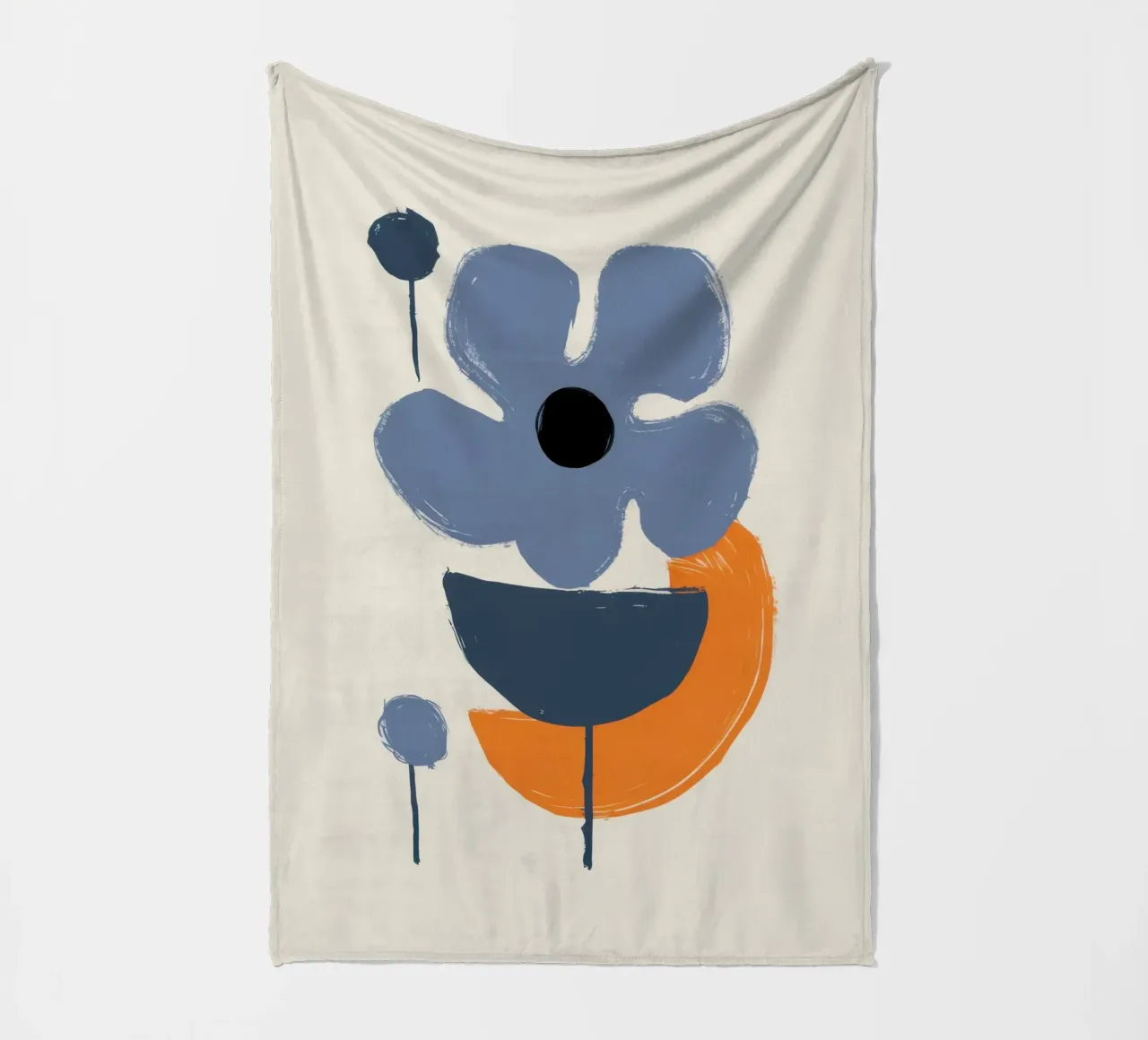 Forme floreali minimaliste coperta in pile da Solace Light