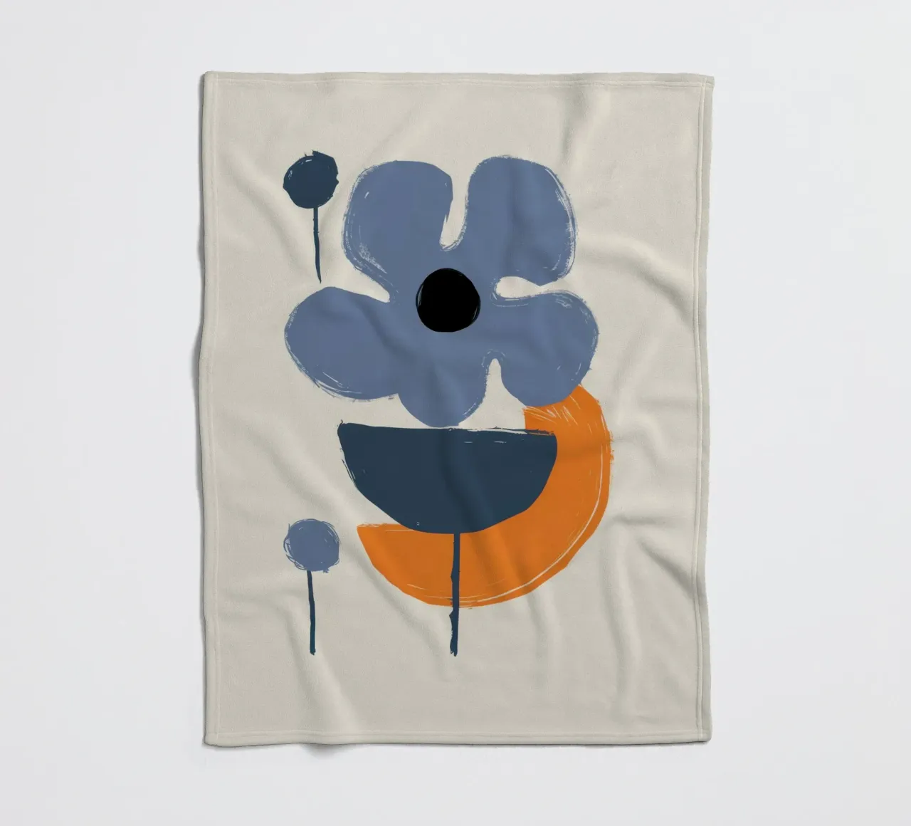 Forme floreali minimaliste coperta in pile da Solace Light