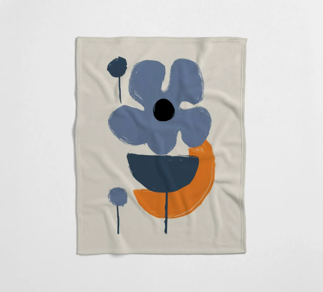 Forme floreali minimaliste coperta in pile da Solace Light