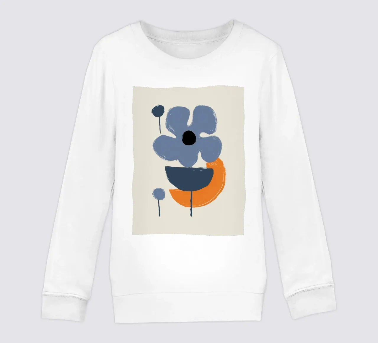 Forme floreali minimaliste felpa bambino da Solace Light