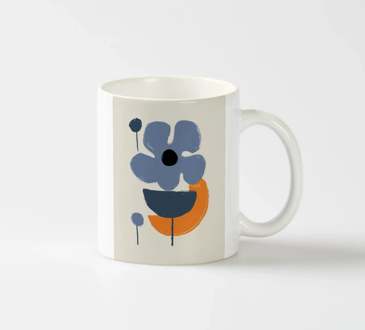 Forme floreali minimaliste tazza in ceramica da Solace Light